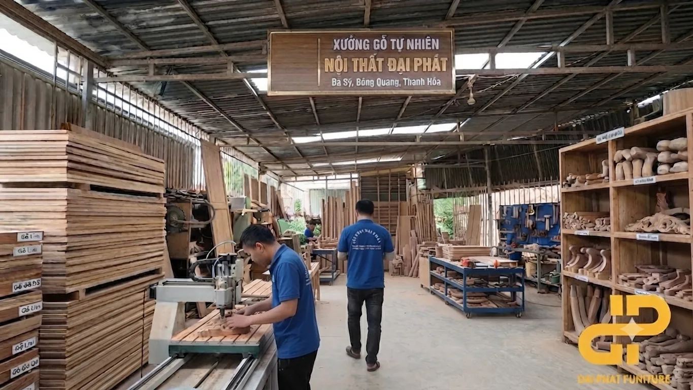Xưởng sản xuất Nội Thất Đại Phát tại Đa Sỹ, Đông Quang, Thanh Hóa